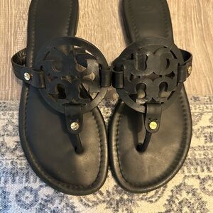 TORY BURCH BLACK MILLER SANDAL